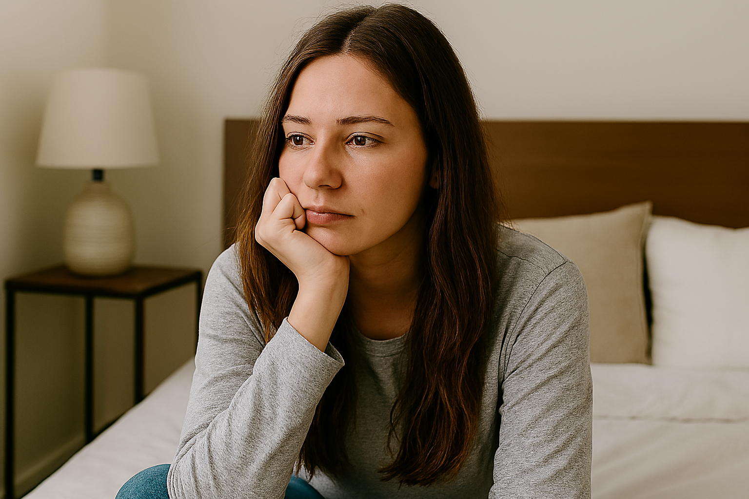 Mulher em processo de cura emocional